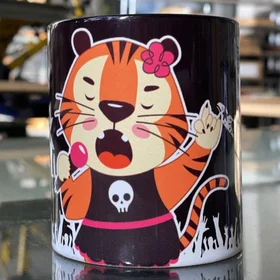 Прикольные кружки: тигрик поющий